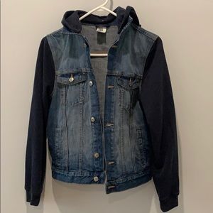 H&M Kids 2 in 1 Removable Hooded Denim Jacket